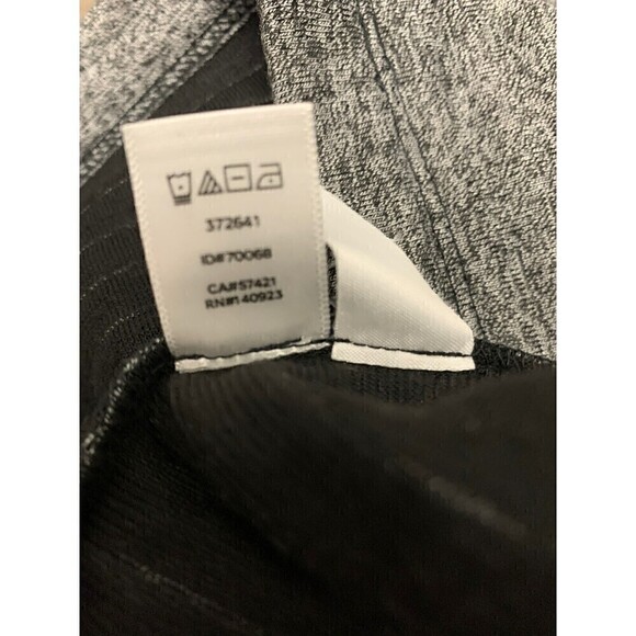 LOU & Grey Heather Gray Embossed Stripe Shift Dress Size S Short‎ Sleeve - Picture 8 of 8